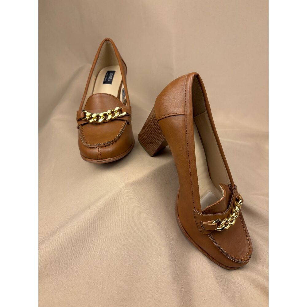 Jones New York "CYRI" Brown Loafer Pumps Size 8M